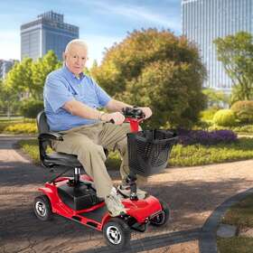 Q010004 1inchome 4 Wheel Mobility Scooter For Seniors Folding Electric Powered Wheelchair