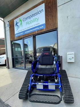 5094 Action Trackachair St24 Used Trackchair All Terrain Off-road Wheelchair Tracks