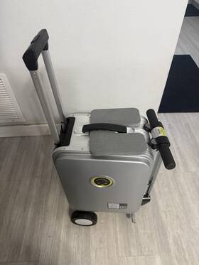 Se3s Airwheel Foldable Electric Portable Scooter Suitcase Silver Aluminum Adult