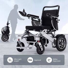 25km Aristorm 182472307112 Foldable Electric Wheelchair All Terrain Power Mobility Scooter Long Range