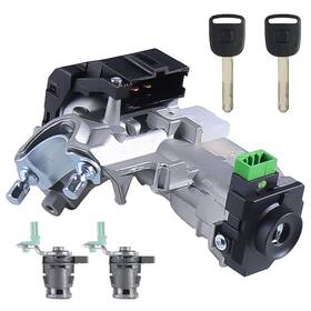Jst-dhs-001 Axiovate Ignition Switch Lock Cylinder Assembly With Id48 Chip Key For Accord 2003-2