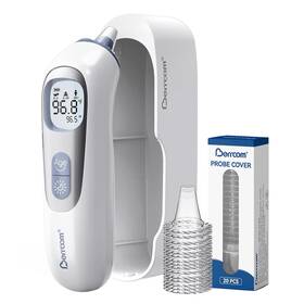 Et102 Berrcom Ear Thermometer With Heated Tip Fever Alarm Mute Night Light 21 Covers