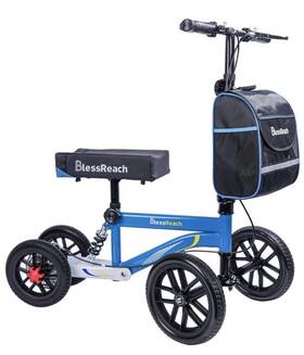 Wb2208t Bless Reach Blessreach Steerable Knee Walker Scooter Blue All Terrain 11 Inch Front Wheel 4721r