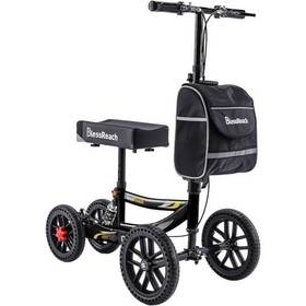 2201t Blessreach Knee Scooter 300lb Disc Brake 13in Seat Black