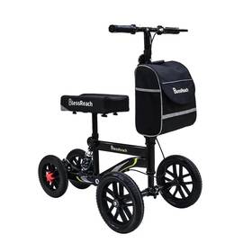 Bl82605 Blessreach Deluxe Medical Scooter Dual Handbrake All Terrain Steerable Knee Crutch
