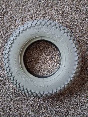 C-968-2 Cheng-shin Tire Nylon 200 50 For Mobility Scooter Used Condition No Tube