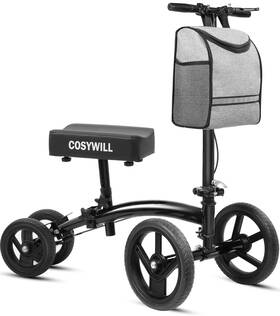 Cosywill 680358326351 Steerable Knee Scooter Economy Foldable Medical With