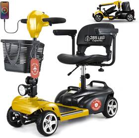 Decomil Llc 445056147126 Portable Mobility Scooter For Seniors Foldable Electric Powered