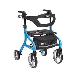 102662bl Drive Medical Nitro Sprint Rollator Walker Foldable Lightweight Model With Seat