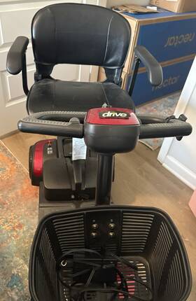 Sfpr0417fs-12 Drive Spitfire Pro 4-wheel Electric Mobility Scooter Red/black