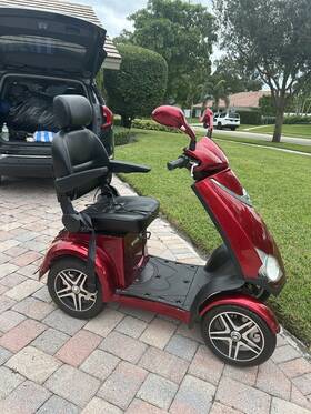 109430 E-wheels 3497 Ew-72 4 Wheel Mobility Scooter - Red