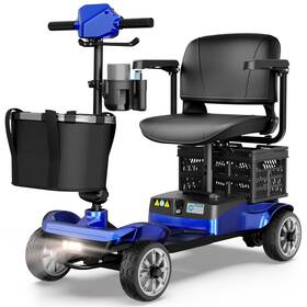 Yl-07 Eaglog Upgrade 4 Wheels Mobility Scooter With Removable Battery Blue