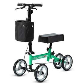 Elenker 975233750234 Knee Scooter With Basket Dual Braking System For Ankle And Foot Injur