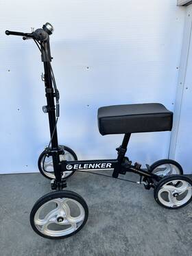 Yf-9003-1 Elenker Knee Scooter With Dual Braking System Black