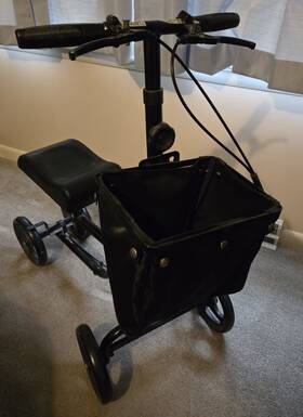 Yf-9003-ek Elenker Knee Scooter With Basket Dual Braking System