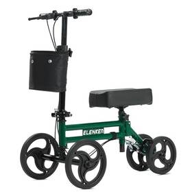 Yf-9005e-green Elenker Yf-9005e Adjustable Steerable Medical Knee Walker - Scratch And Dent