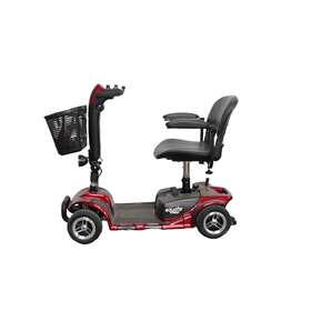 W3431d Equate Mobility Power Scooter With 4 Wheel Lightweight Red Charger