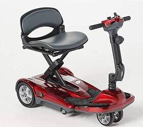 Ev-s19af Ev Rider Burgundy Transport Af Plus Automatic Folding Scooter With Remote Warehouse Deal