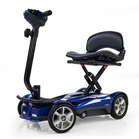 S19-4af-auto Ev Rider S19-4af Rider- Folding 4-wheel Mobility Scooter-sapphire Blue