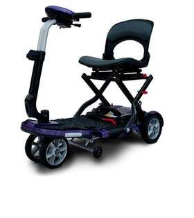 Ev Rider S19 Mp New Transport Plus 4 Wheel Power Scooter Plum