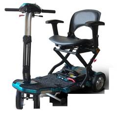 Ev Rider S19 Sb New Transport Plus 4 Wheel Power Scooter Blue