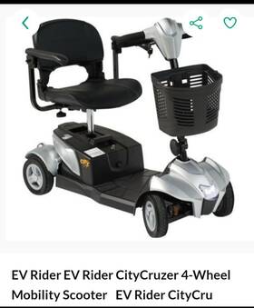Evrider 680599304019 Ev Rider Citycruzer 4 Mph And 30 Miles Range Wheal Electric Mobility