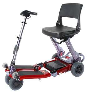 Freerider 980870870098 Luggie Standard Folding Mobility Scooter Burgundy