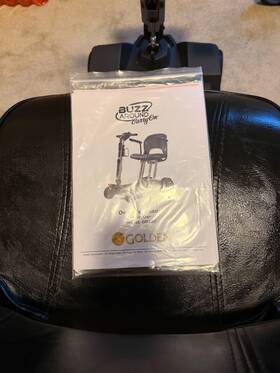 Gb108a Golden Tech Buzzaround 4-wheel Power Scooter Blue Gb120a-std-blu-blk Gb108a Golden Tech Buzzaround 4-wheel Power Scooter Blue Gb120a-std-blu-blk