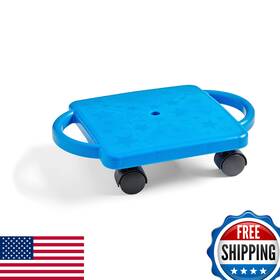 B00s6c3wm2 Hand2mind Blue Indoor Scooter Board With Handles Kids Gym Floor Play