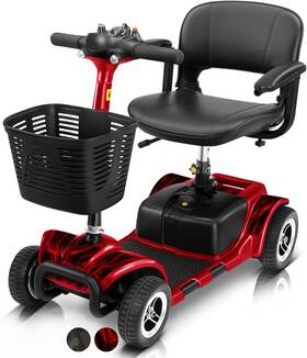 Health 313042549551 4 Wheel Mobility Scooter - Electric Powered Wheelchair Device Compact Heavy Du