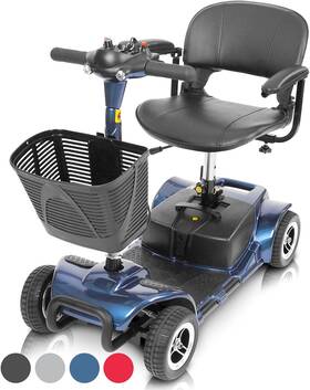 Health 313055490451 4 Wheel Mobility Scooter - Electric Powered Wheelchair Device Compact Heavy Du