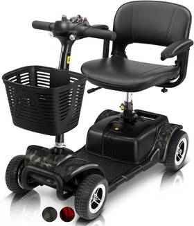 Health 445015493448 4 Wheel Mobility Scooter - Electric Powered Wheelchair Device Compact Heavy Du