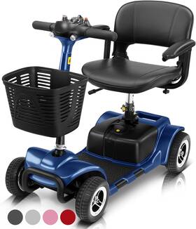 Health 445027756739 4 Wheel Mobility Scooter - Electric Powered Wheelchair Device Compact Heavy Du