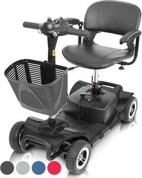 Health 711181216981 4 Wheel Mobility Scooter - Electric Powered Wheelchair Device Compact Heavy Du