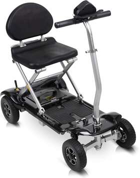 Health 726084282582 Folding Mobility Scooter - Electric Powered Wheelchair 4 Wheel Handicap Foldab