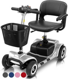 Health 726084503878 4 Wheel Mobility Scooter - Electric Powered Wheelchair Device Compact Heavy Du
