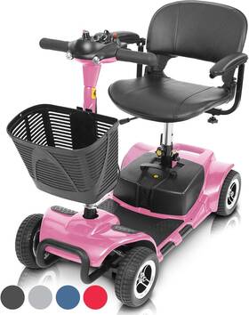 Health 744759720979 4 Wheel Mobility Scooter - Electric Powered Wheelchair Device Compact Heavy Du