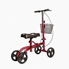 Hl8000red Healthline Trading Knee Walker Scooter Steerable With Both 819971012352