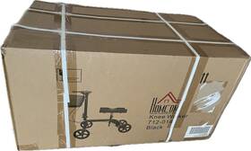 712-014 Homcom Knee Walker Scooter Model Black New In Box