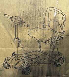I3-bu-s17 Iliving I3 Foldable Electric Scooter Mobility For Seniors And Adults Blue New