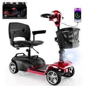 Iscooter 3808138 Mobility Scooter Adult Portable Electric Wheelchair Long Range 4 Wheel E-scooter