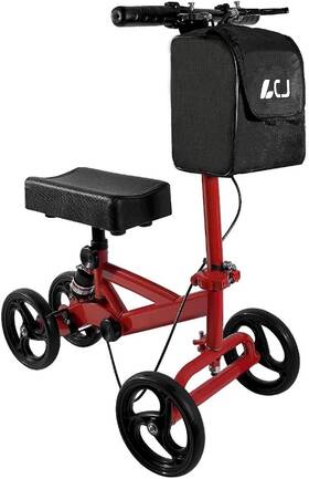 Mr004a Lcj Knee Scooter Heavy Duty Rollator Walker With Shock Absorption
