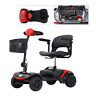 M1 Lite-red Mobility Wheel Scooter Powered Wheelchair Electric Device Compact For Travel