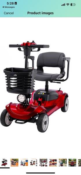 Af-23478-4 Mbxcooter M1 - 23478-1 Wheel Mobility Scooter Maximum Load 300lb Foldable For Senior