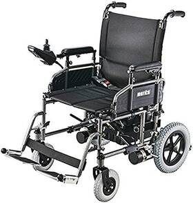 P101wuazmu1b Merits Health Products Travel-ease 20 Power Folding Wheelchair