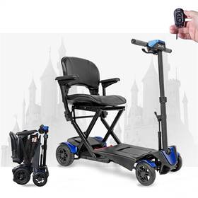 S302151 Mobifree Mobility Lightweight 4 Wheels Travel Electric Scooter Foldable 10 Miles 24v