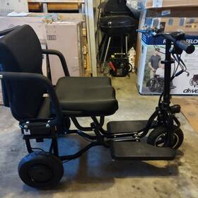 Mt-fold-trk-700 Mototec Folding Mobility Electric Trike 48v 700w Motors Lithium - No Keys