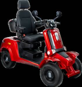 Hs4w-e4r Neotamarix Heavy Duty 4 Wheel Mobility Scooters 1000w 60v For Seniors And Adults Red