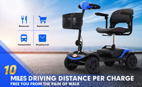 M1wr3140 New 4 Wheeled Battery Powered Transportable Mobility Scooter With Extra Storage Bag