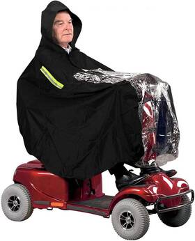 Nomiou 313100358347 Mobility Scooter Rain Cover Waterproof Material Protect You And Your Fro